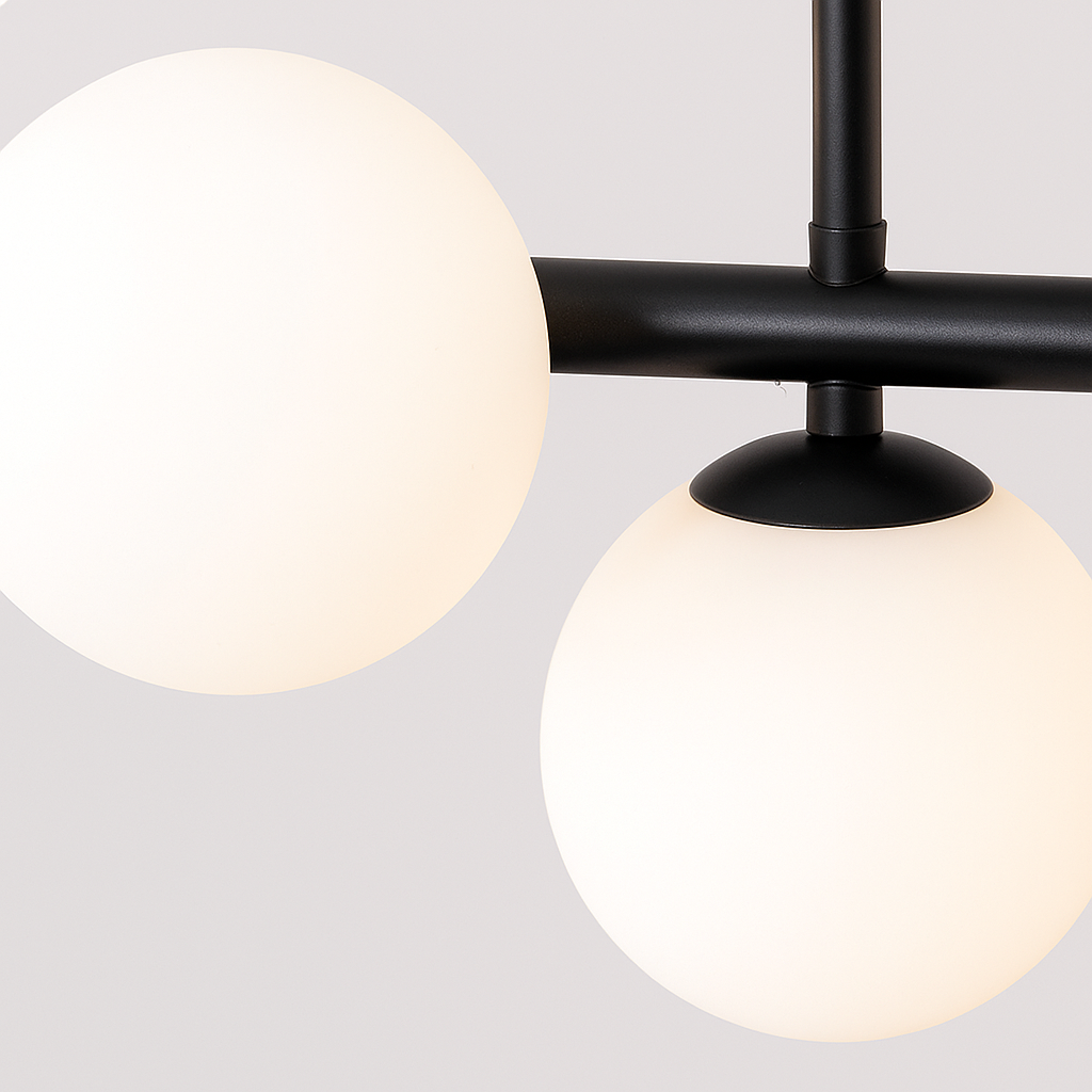 Lustra cu bec moderna LOFT Pavilion, 11x G9, Negru, Metal, Inaltime Reglabila