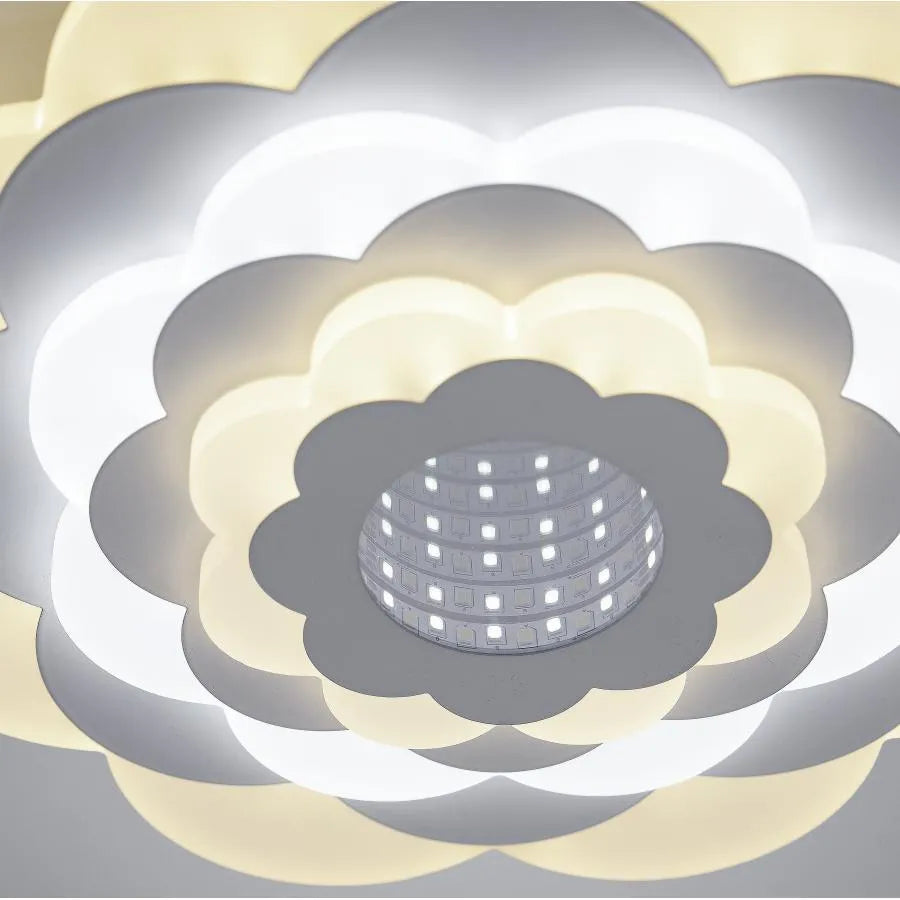 Lustra LED NEXA 3D, 20W, Diametru 24cm, lumina Rece/Calda/Neutra, Alb