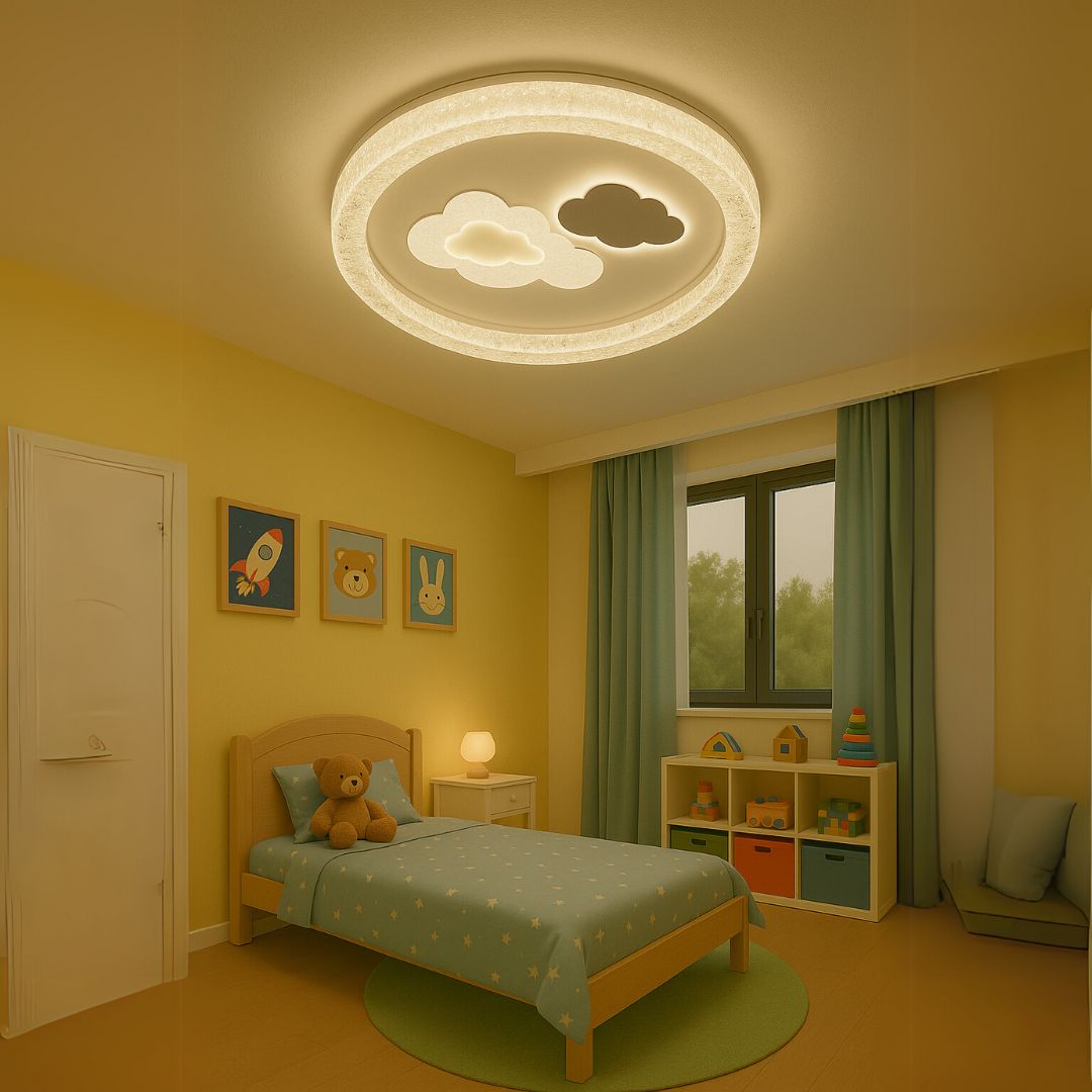 Lustra LED SKYForma Starry, 61W, lumina Rece/Calda/Neutra, Negru
