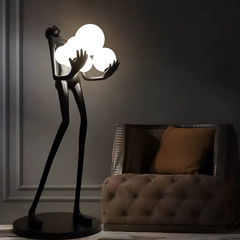 Lampadar Living Eleganza, 6x G9, Negru