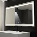 Oglinda LED Rectangulara, 120X70cm, Radiante Senzor MotionGlow Marcello, Sistem Dezaburire, Ceas & Termometru, Dimabila