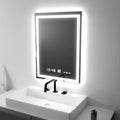 Oglinda LED Rectangulara, 16W, 45x60cm, Verite MotionGlow Marcello, Sistem Dezaburire, Ceas & Termometru, Dimabila