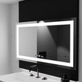 Oglinda LED Rectangulara, 160x80cm, Senzor, Verite MotionGlow Marcello, Sistem Dezaburire, Ceas & Termometru, Dimabila