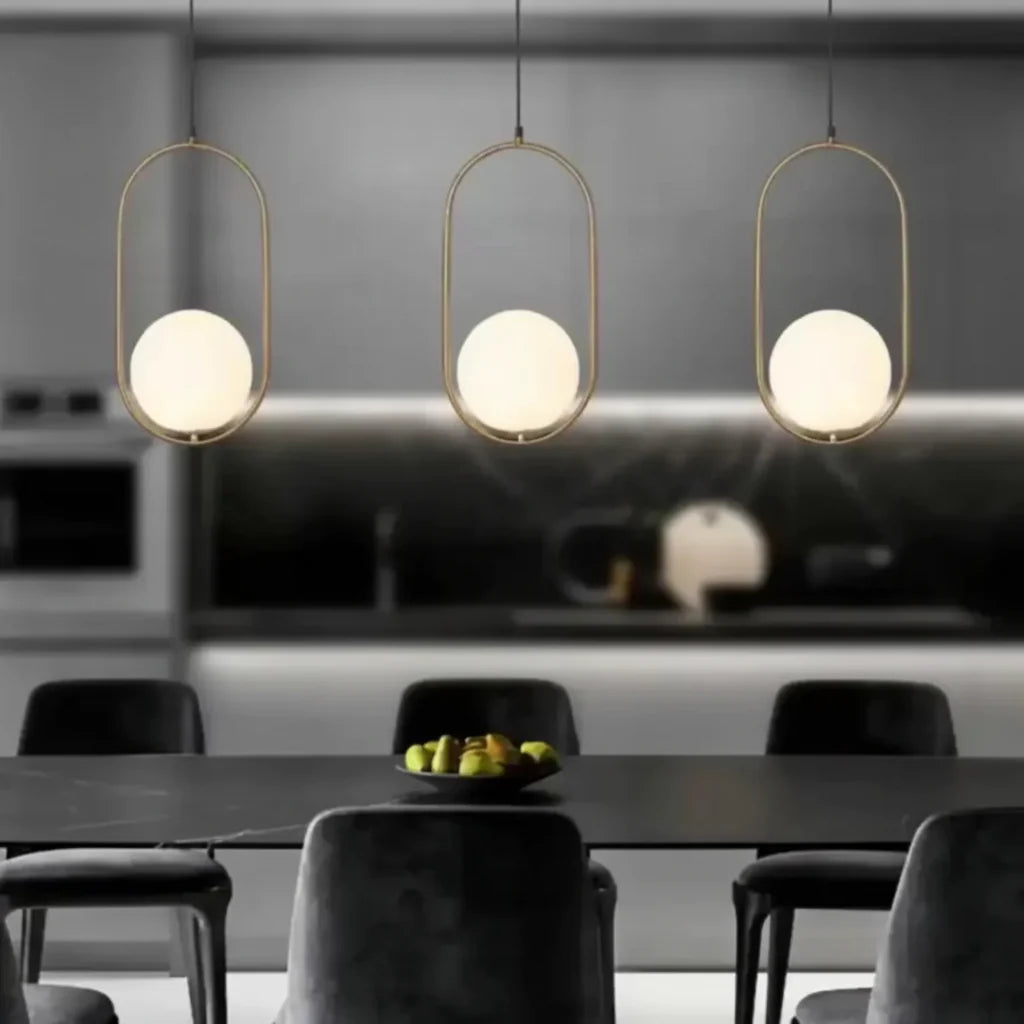 Lustra LOFT Gallery Modern, 1x E27, Alb Auriu, Metal, Inaltime Reglabila, imaginea 5