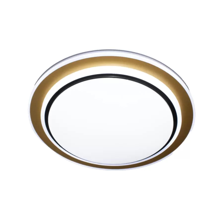 Plafoniera LED Galina 96W, Alb, Negru si Auriu