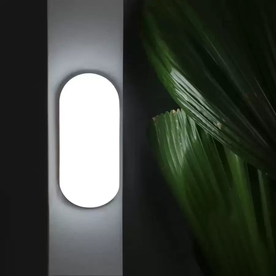 Plafoniera LED FANTAS Ovala 8W 17cm Alb Exterior IP65