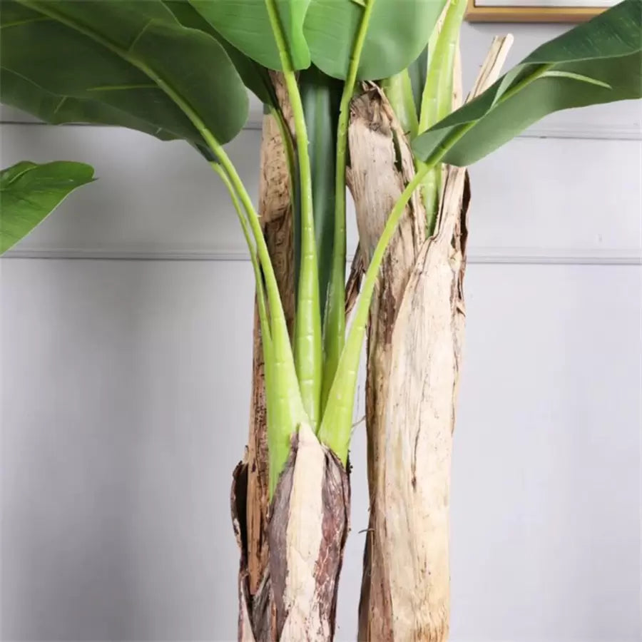 Planta Artificiala Banan japonez, 3 Crengi, fara Ghiveci 190cm Verde