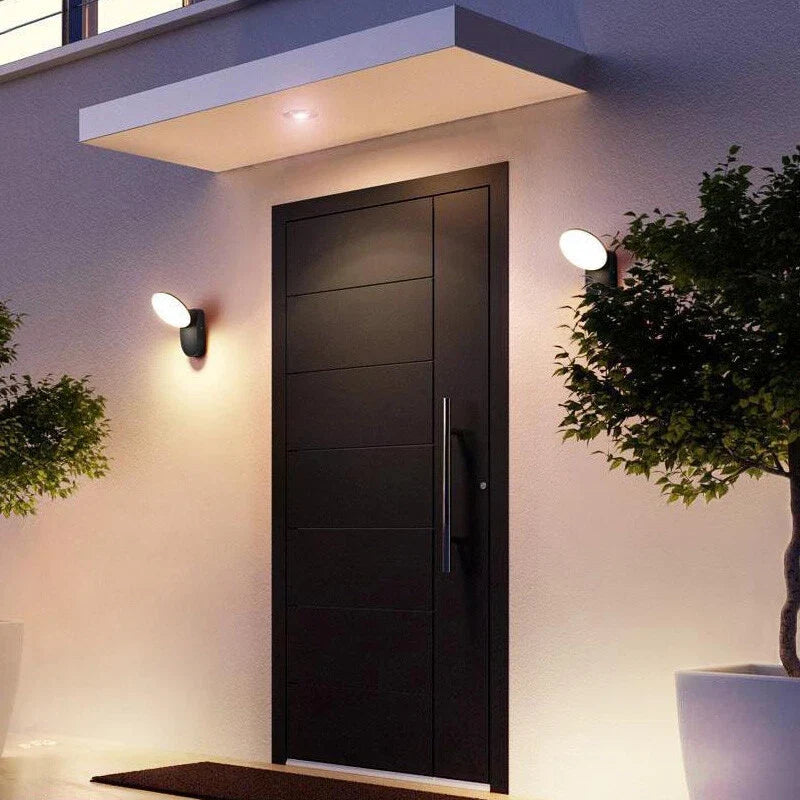 Aplica LED de Exterior 10W, AX165, Lumina Calda 3000K, Negru