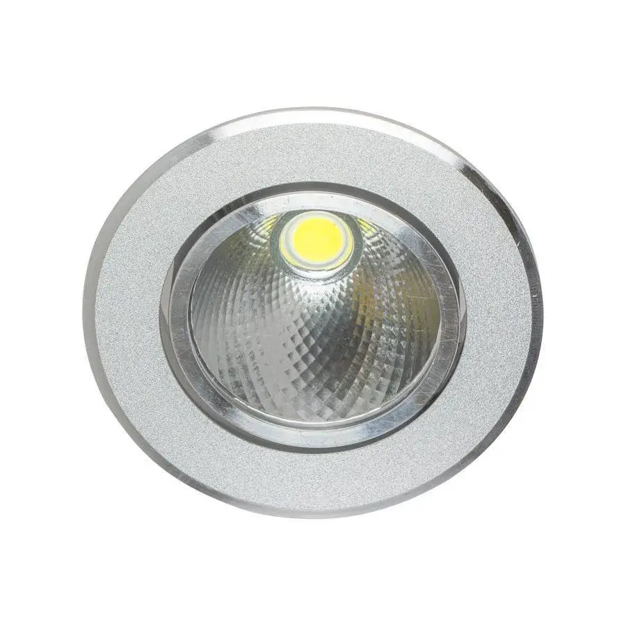 Spot LED Incastrabil, 5W, Metal, Argintiu, imaginea 1