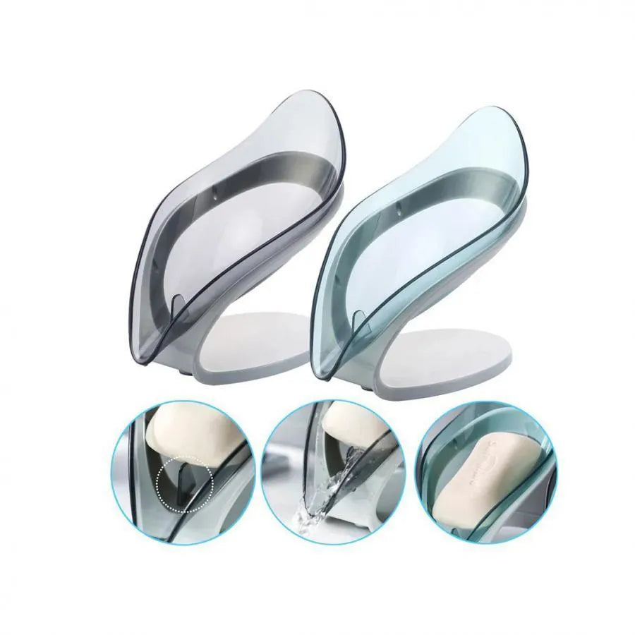 Suport Sapun cu Scurgere, 14*13*8 cm, Roz