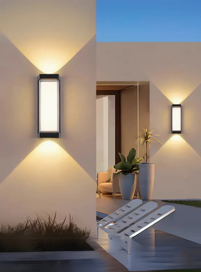 Aplica LED AX217 de Exterior si Interior, 2 Surse x 10W, Metalic, Negru, 3000K, imaginea 1